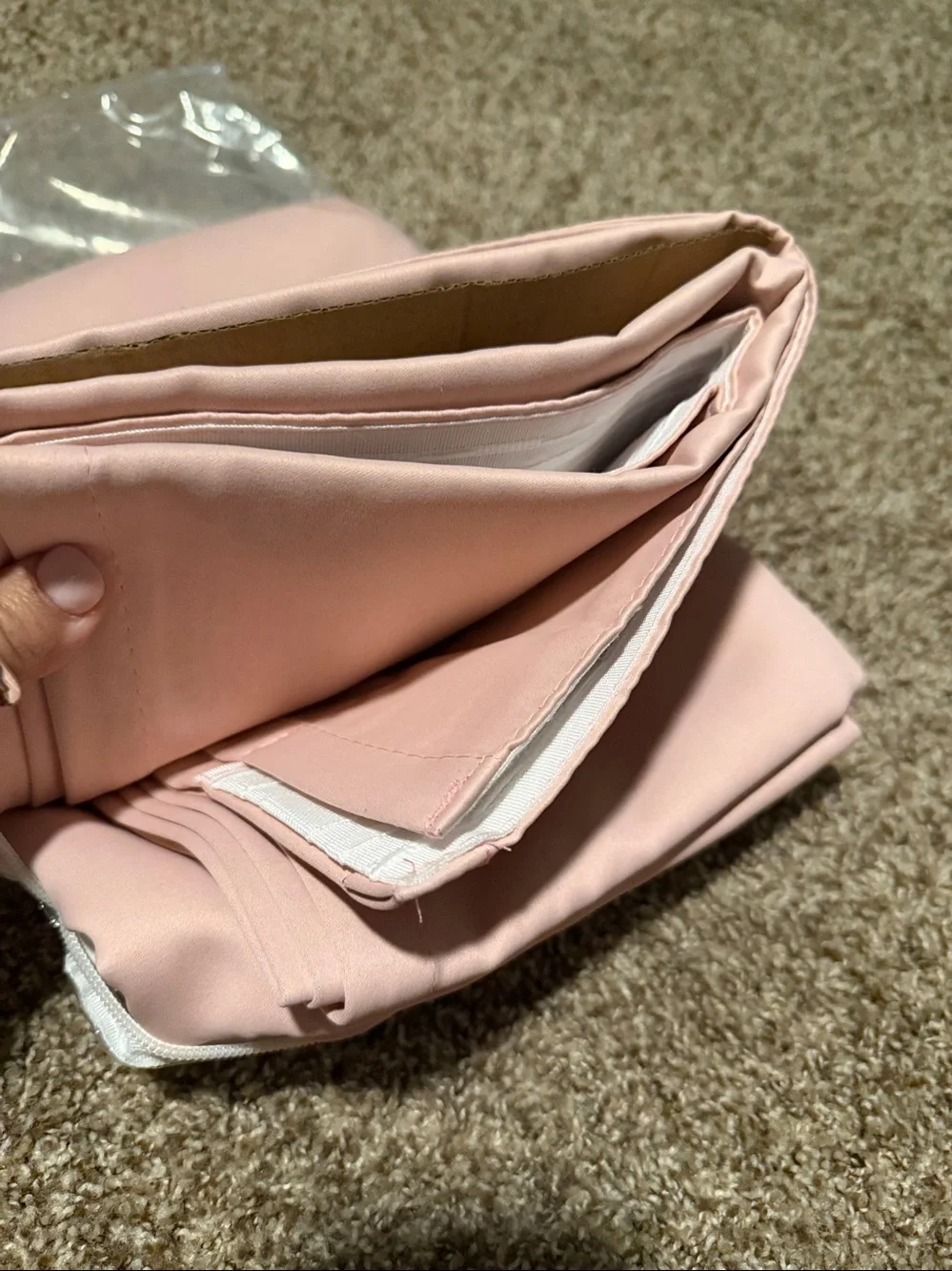 Dualife Baby Pink Curtains (2 panels 53”x84”) - NWOT